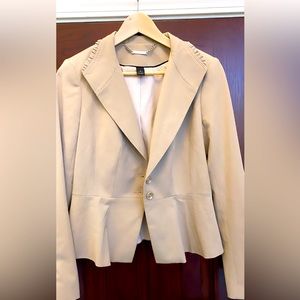 White House black market tan blazer